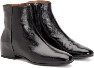 Aquatalia Ulyssa Weatherproof Bootie in Black Patent at Nordstrom, Size 7.5