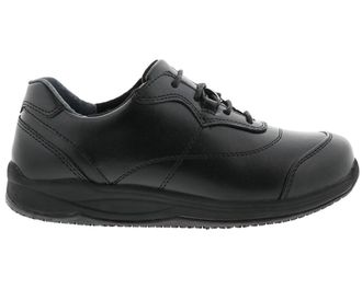 Drew Womens Basil Leather Oxford Shoes. In Black