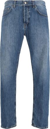 Dondup Straight-Leg Jeans With Mid-Rise Waist And Five-Pocket Design