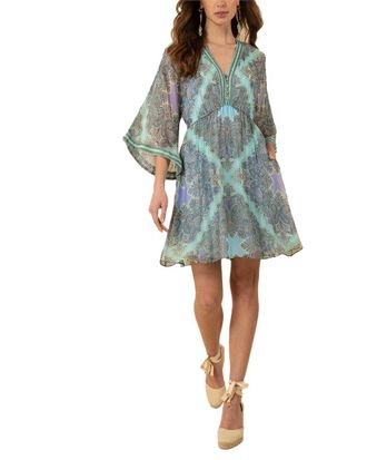 Hale Bob Emerie Silk-Blend Mini Dress