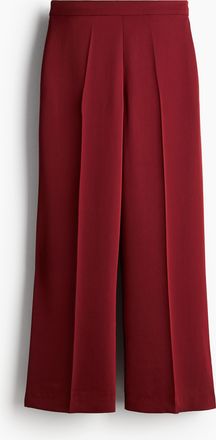 H&M Weite Hose - Dunkelrot