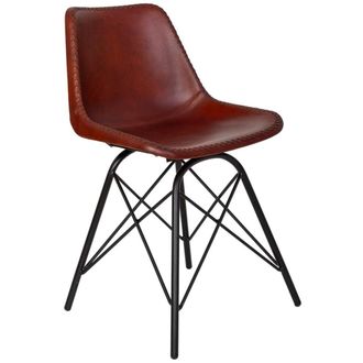 Wanderlust Deco Silla de metal marr&oacute;n 46x46x80h cm