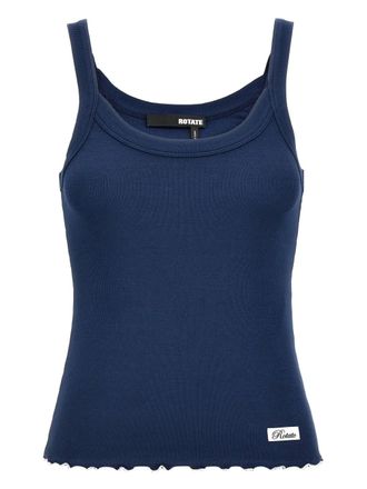 Rotate Rib tank top - Blue