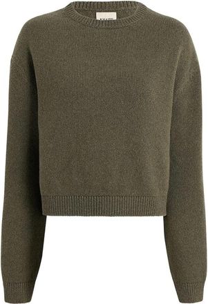 Khaite Kasjmier Pine Sweater - Dames - Cashmere truien - Groen - M - Kasjmier - Truien & Vesten