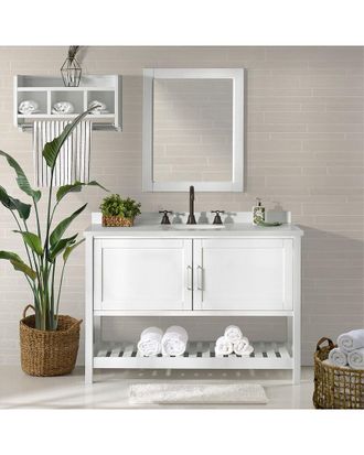 Alaterre Furniture Bennet 3Pc Wooden Bathroom Vanity Set