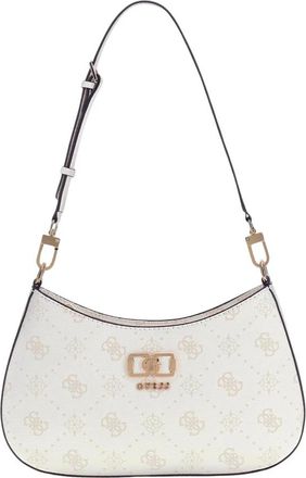 Guess Emelie Logo Schoudertas - Dames - Schoudertassen - Wit - ONE Size - Tassen