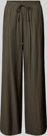 OPUS Wide Fit Stoffhose aus Viskose-Mix Modell Marou in Khaki, Gr&ouml;&szlig;e 34
