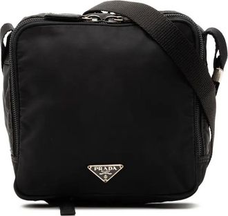 Prada 2000-2013 Tessuto Zip Top crossbody bag - Nero