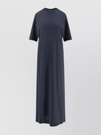 Balenciaga cotton oversized ribbed midi t-shirt dress
