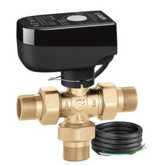 Caleffi Valvola A Sfera A Tre Vie Deviatrice Motorizzata 3/4, Tensione 24v Caleffi 644355 3/4