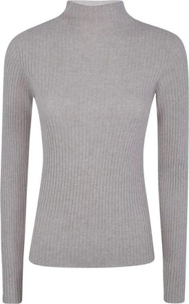 Twinset Dolcevita a coste in lurex - - Knitwear - Donna - Grigio - M