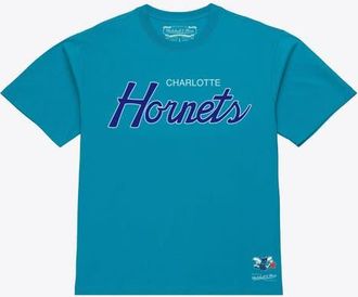 Mitchell & Ness Mens Mitchell & Ness Teal Charlotte Hornets Vintage Wordmark T-Shirt at Nordstrom, Size Xx-Large