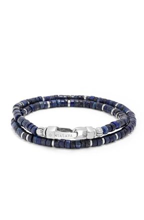 Nialaya Blue Lapis Heishi Wrap Bracelet at Nordstrom, Size X-Large