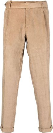 BRIGLIA 1949 corduroy straight-leg trousers - men - Polyamide/Cotton/Polyester - 47 - Neutrals