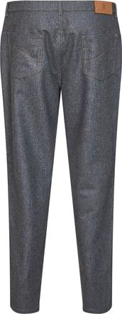 Brunello Cucinelli Mens Trousers Five-Pocket Virgin Wool Medium Grey