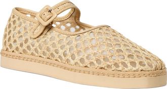 Loeffler Randall Rita Mesh Mary Jane in Natural at Nordstrom, Size 10.5