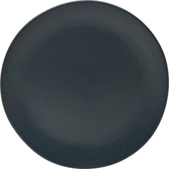 Ten Strawberry Street Set Of Six Ripple Black Bread & Butter Plates