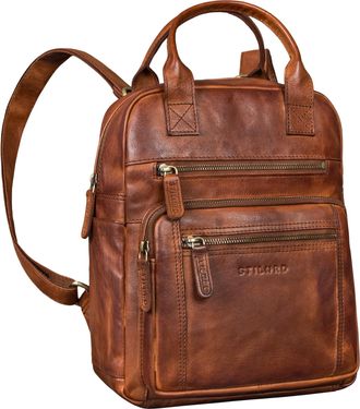 STILORD Zane Premium Leisure Backpack Women Leather Medium-Large - Ideal as a Travel Backpack with Trolley-Holder - Vintage Daypack Made of Genuine Leather - 