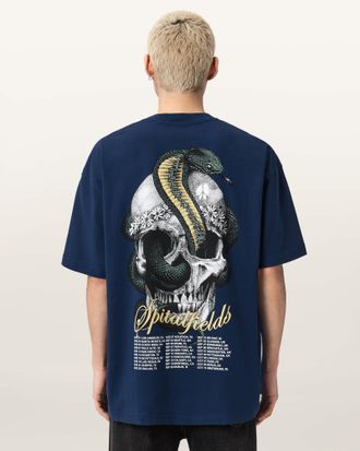 AllSaints Snakehead Oversized Graphic T-Shirt