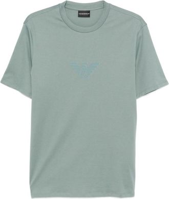 Emporio Armani Green Round Neck Logo T-shirt