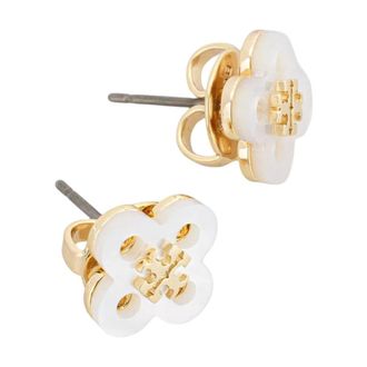 Tory Burch Forget Me Oorbellen - Dames - Oorbellen - Wit - ONE Size - Accessoires
