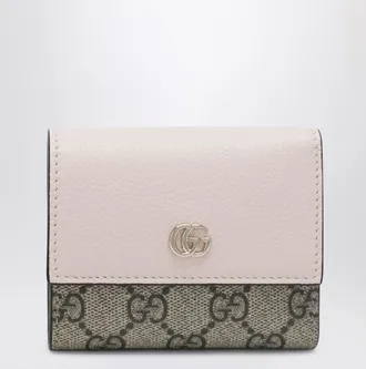 Gucci Mini GG Marmont wallet in pink/GG Supreme