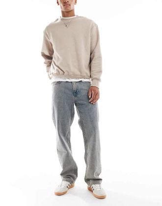 Calvin Klein Jeans Jeans dritti anni 90 lavaggio scuro grunge-Blu navy