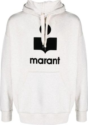 Isabel Marant Miley Hoodie - Heren - Hoodies - Beige - XL - Katoen - Hoodies & sweatvesten