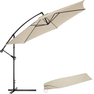 TecTake Parasol Ciccio in Beige | Size: Large