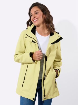 Casual Looks Funktionsjacke CASUAL LOOKS, Damen, Gr. 18, lindgr&uuml;n, 100% Polyester, Kapuzenfutter:100% Polyester, Kragen:100% Polyester, Netzware:100% Polyester, un