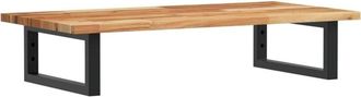 vidaXL Basin Shelf Wall Mounted Steel and Solid Wood Acacia Vidaxl