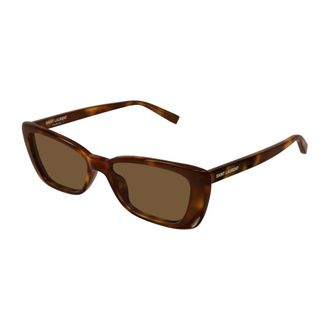 Saint Laurent SL 943 Zonnebril - Dames - Accessoires - Bruin - Maat: 54 MM Nylon