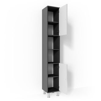 Vicco Armario De Ba&ntilde;o Fynn, Antracita, 30 X 190 Cm, Vicco
