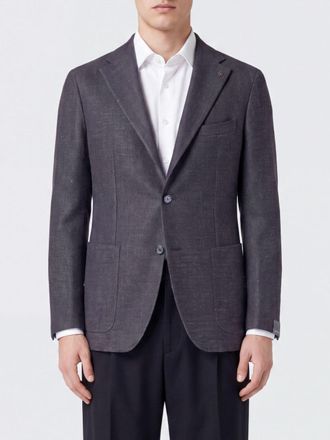 Tagliatore Blazer monopetto in lana vergine e seta con rever a lancia