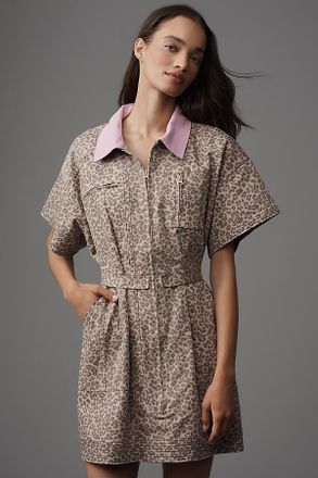 Maeve Utility Fit & Flare Mini Shirt Dress