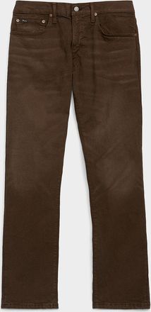 Polo Ralph Lauren Mens Varick coffee jean Straight, slim fit