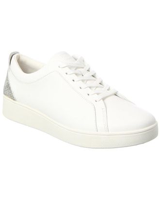 FitFlop Fitflop Rally Crystal-Backtab Leather Sneaker
