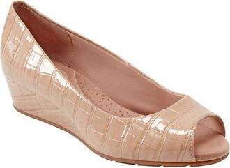 Bandolino Candra Pump Light Natural Slip-On Wedge Heel HTAT861