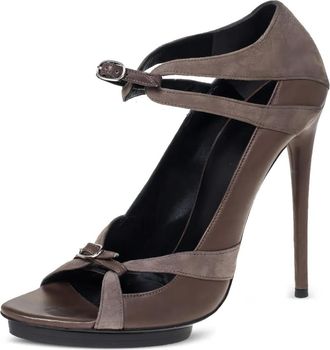 Balenciaga Sandali con fibbie 130mm - Grigio