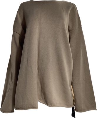 The Row Oversized Sweater in Brown Cotton