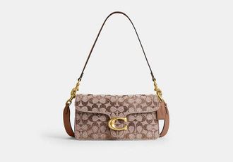 Coach Tabby Shoulder Bag 26 In Crystal Signature Jacquard