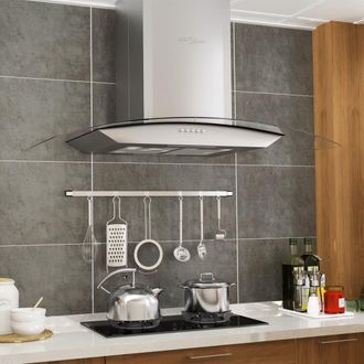 vidaXL Vidaxl - Campana Extractora De Pared 90 Cm Acero Inoxidable 756 M&sup3;/h Led