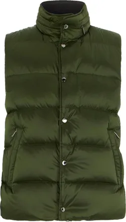 Moorer Gregory Down Gilet - Jackets - Hombre - Verde - M