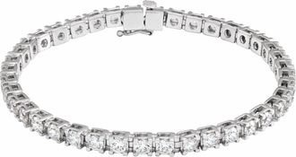 Diamond2Deal 14k Gold 6 CTW Lab-Grown Diamond Link Bracelet 7.25