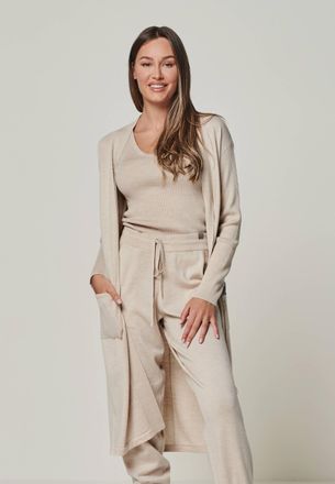 You Look Perfect CARDIGAN BLOSSOM - Langer Merino Cardigan mit Taschen