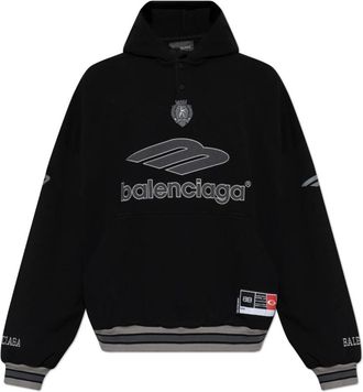 Balenciaga Hoodies, male, Black, Size: L Sweatshirt With Patches