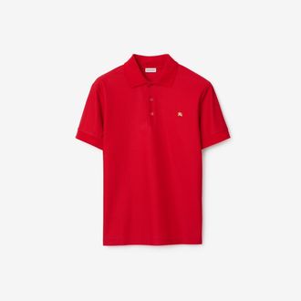 Burberry Metal EKD Cotton Polo Shirt, Size: XS