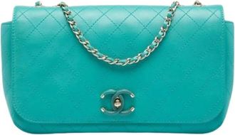 Chanel Borsa a tracolla in pelle pre-owned con impunture - - Pre-owned - Donna - Blu - ONE SIZE