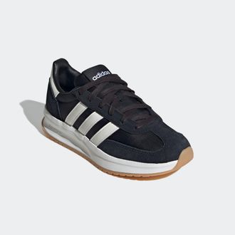 adidas Sneaker ADIDAS SPORTSWEAR RUN 70S 2.0, Damen, Gr. 36, schwarz-weiss (core schwarz, core wei&szlig;, core wei&szlig;), Leder, Textil, Schuhe Sneaker, inspiriert vo