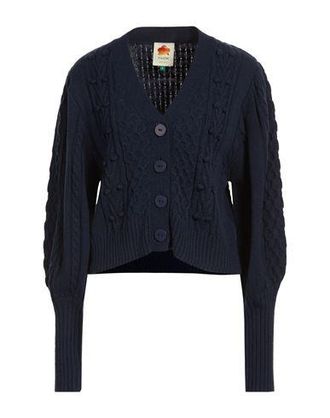 Farm Rio MIXED STICHES NAVY BLUE KNIT CARDIGAN